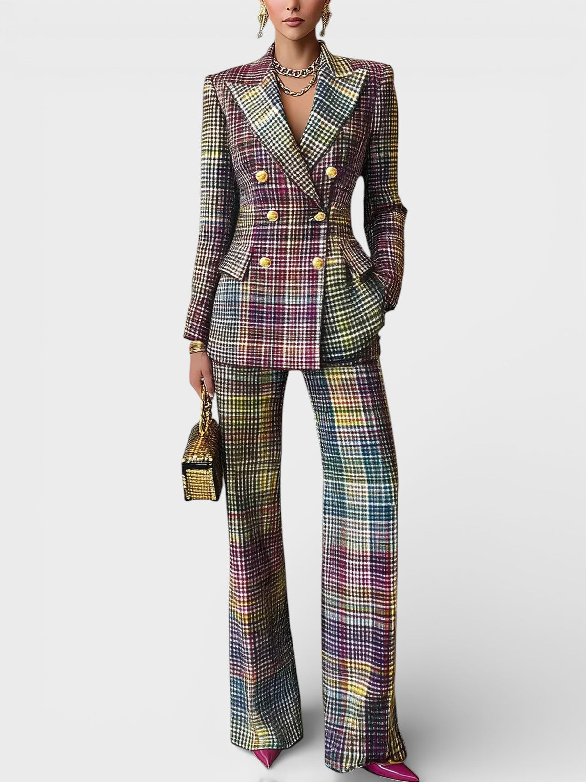 Kalyn | Blazer & Wide-Leg Trousers