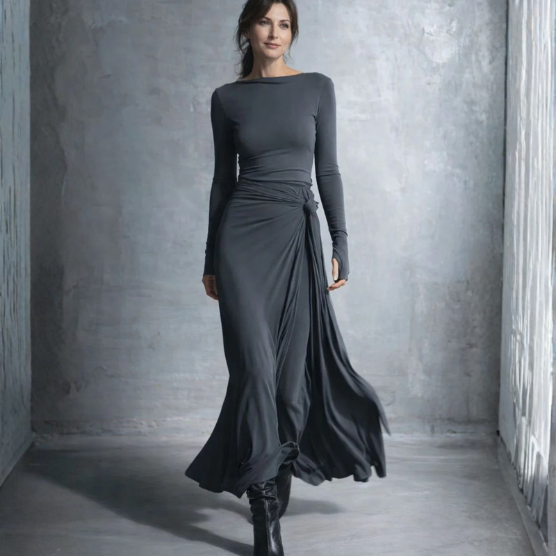 Joeena | Side-Knot Maxi Dress