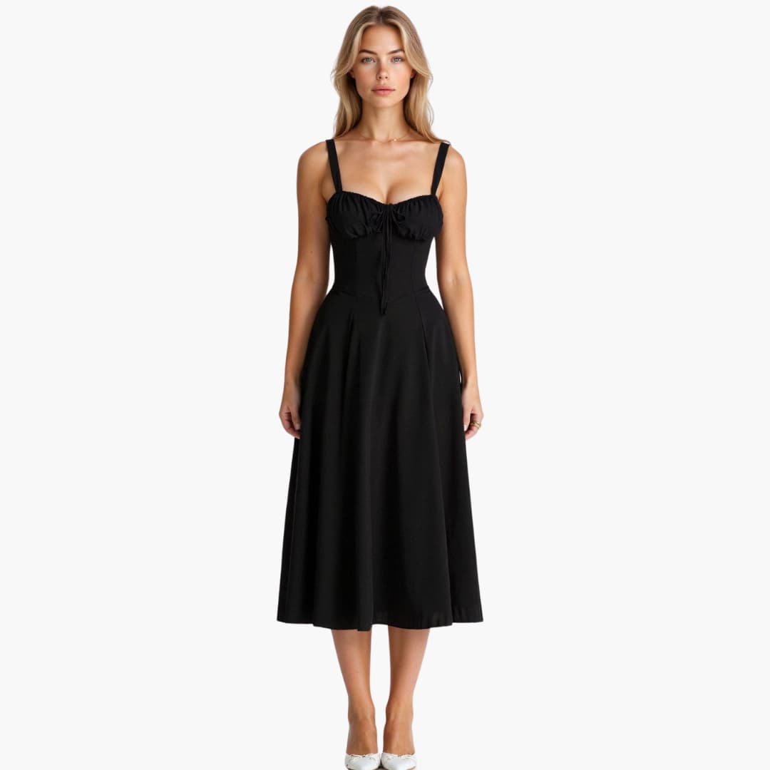 Elle | Corset Midi Dress - Avery & Hart Boutique