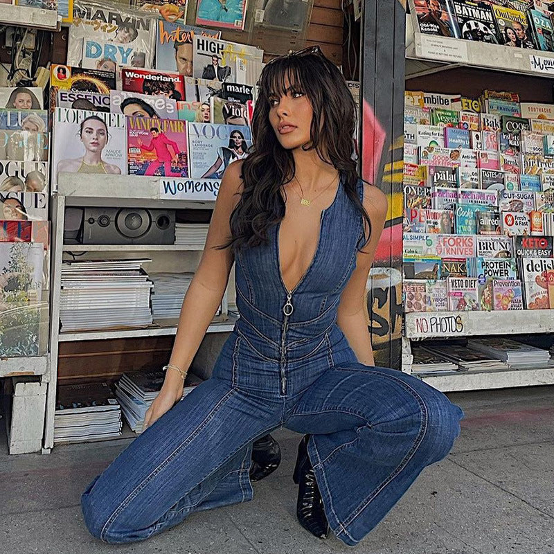 Julie | Denim Jumpsuit