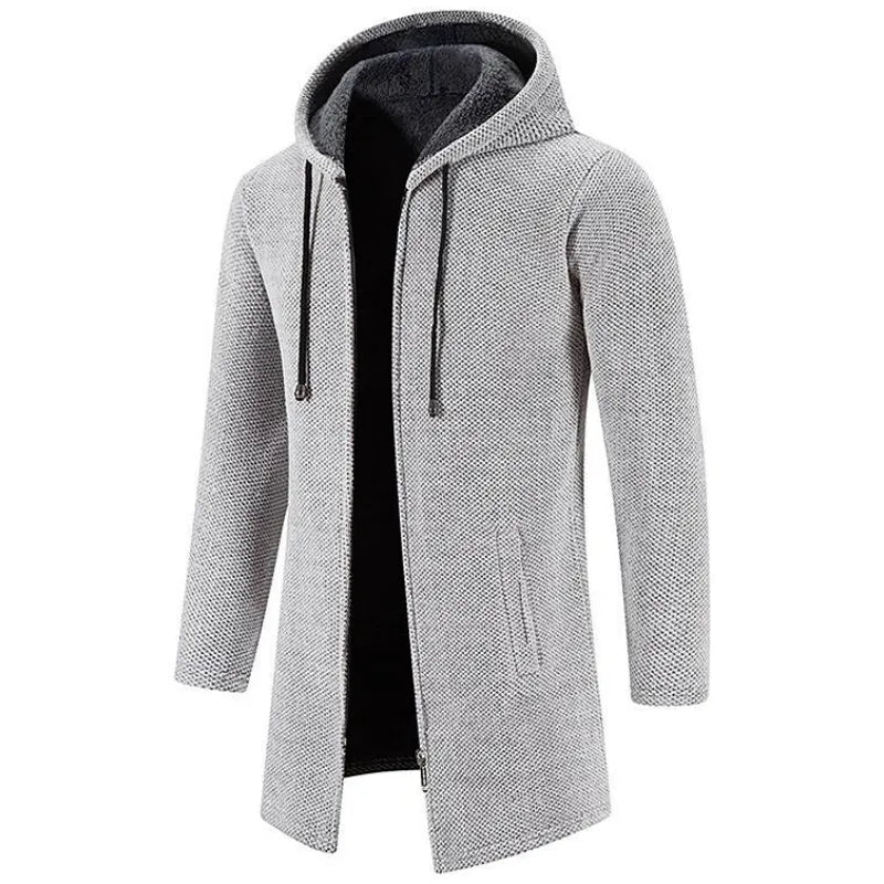 Spencer | Slim Fit Hoodie Long Coat