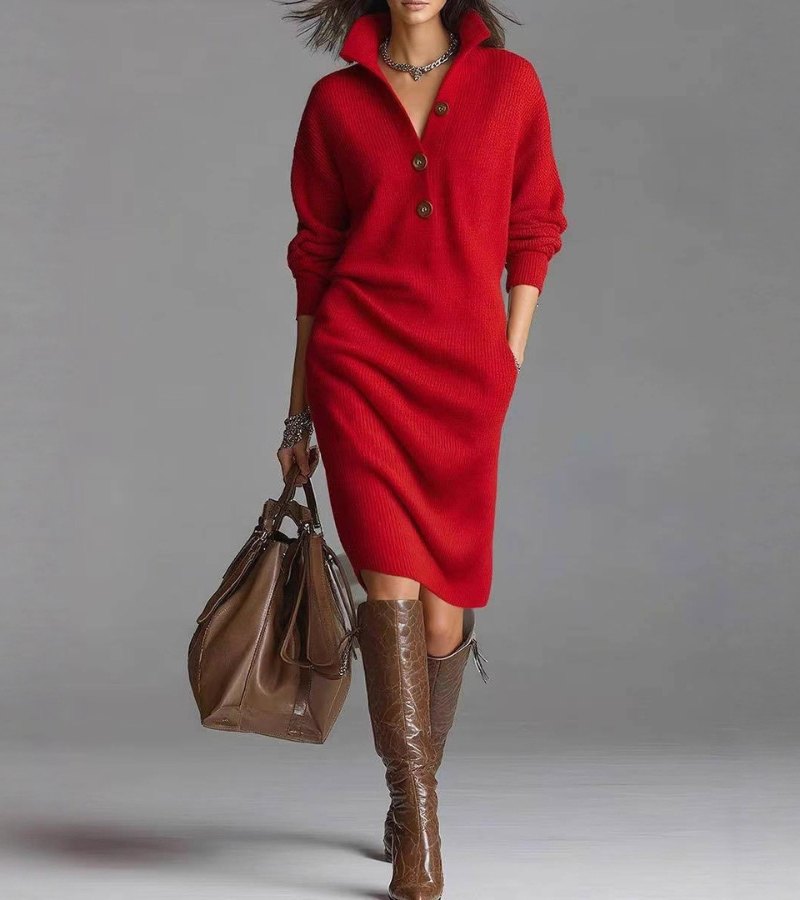 Liana | Warm Knit Dress