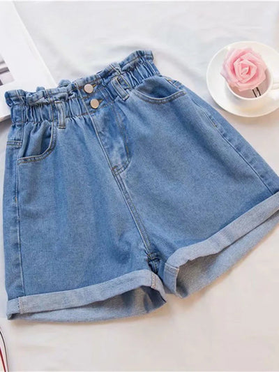 Diana  | Denim High Waisted Shorts