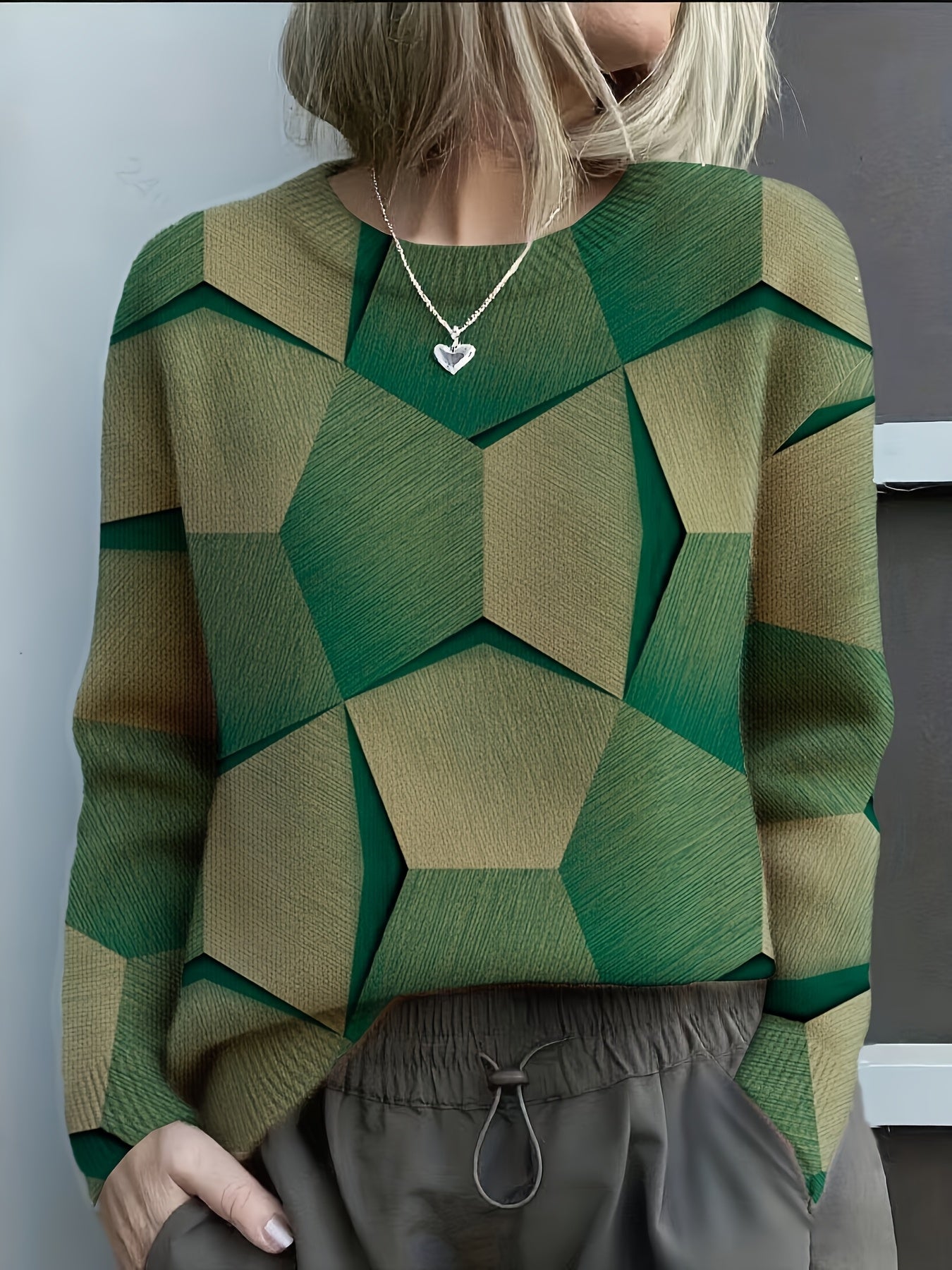 Lucia | Geometric Knit Sweater