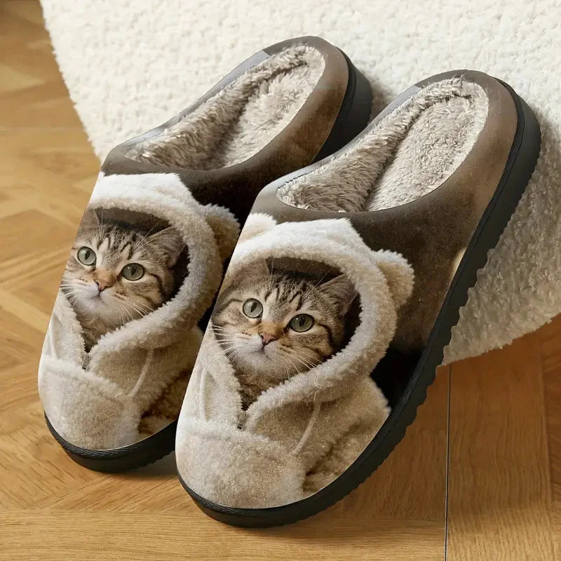 Marren | Cozy 3D Cat Slip-On Slippers