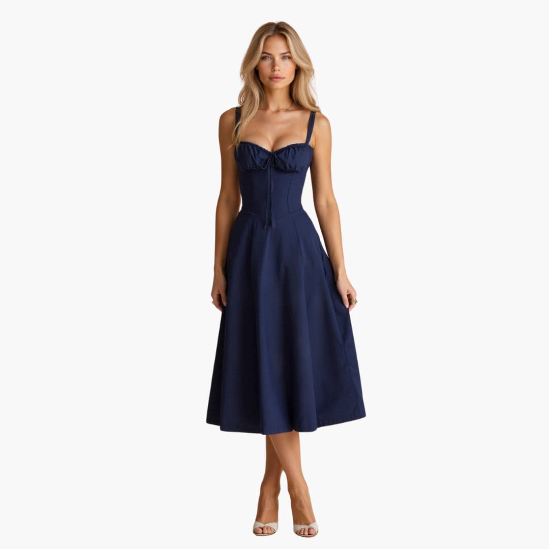 Elle | Corset Midi Dress - Avery & Hart Boutique