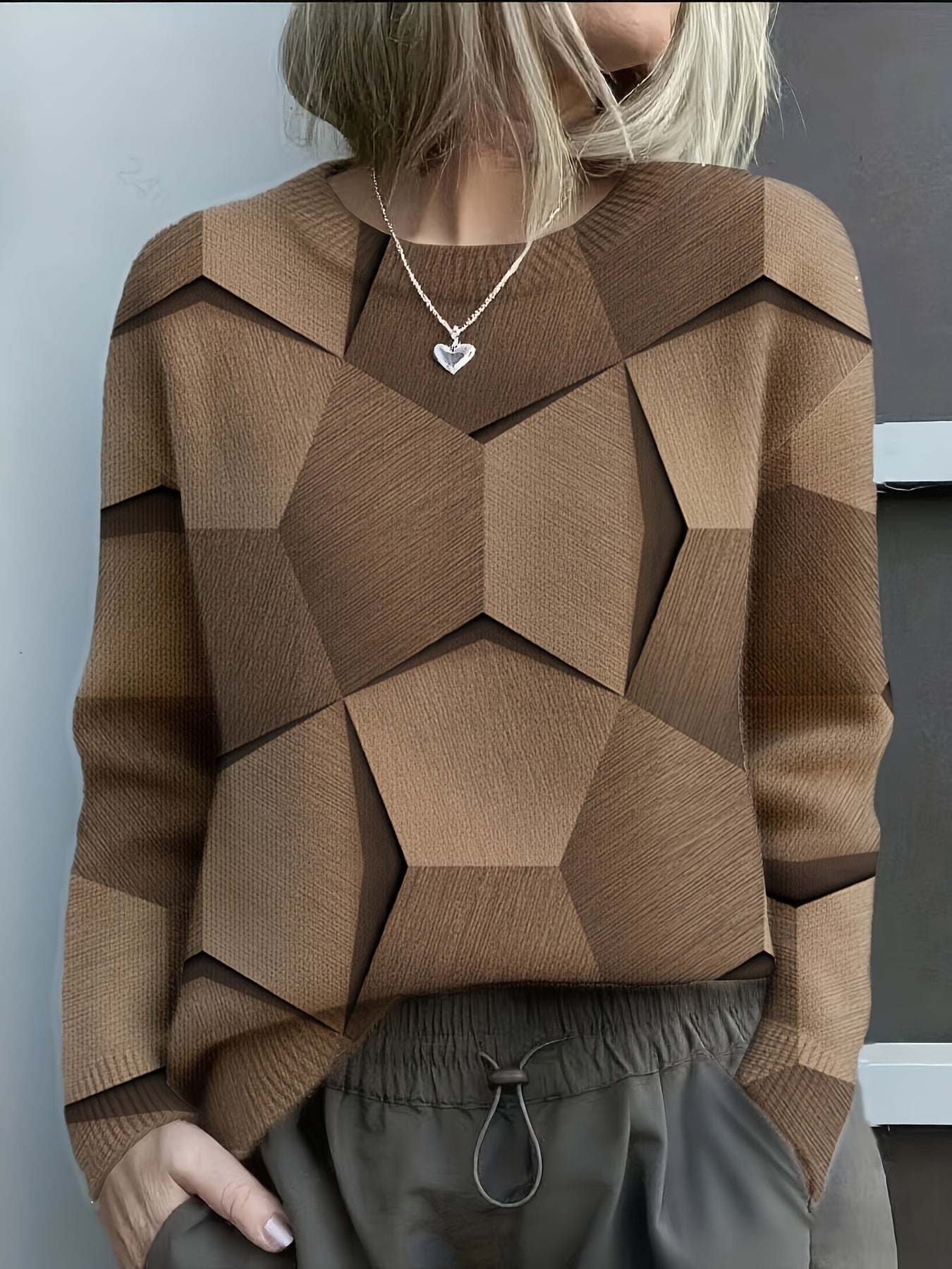 Lucia | Geometric Knit Sweater