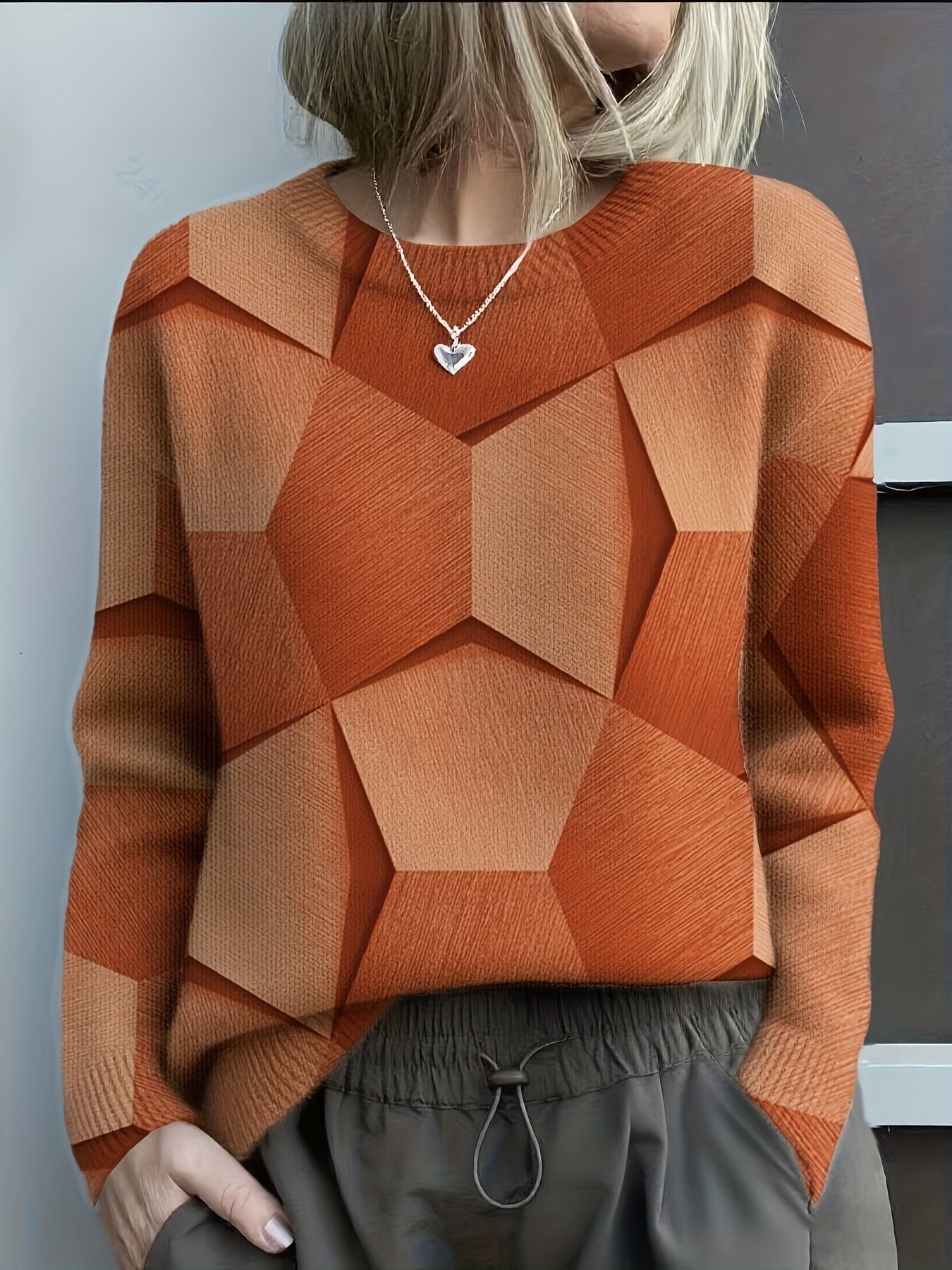 Lucia | Geometric Knit Sweater