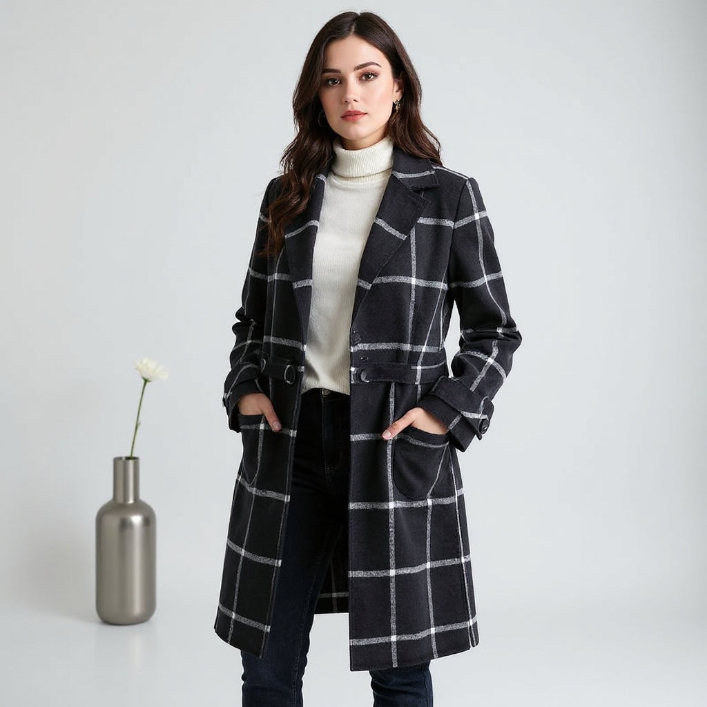 Lorraine | Retro Plaid Coat
