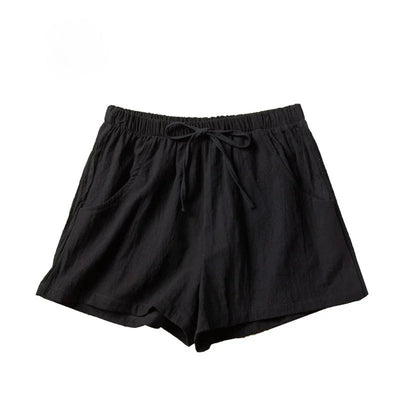 Eugenia | Solid Color Elastic Waist Shorts