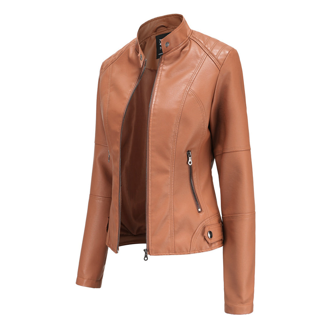 Siri | Elegant Leather Jacket