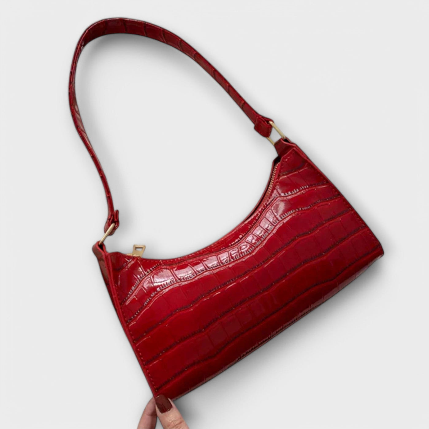 Latifa | Shiny Leather Bag
