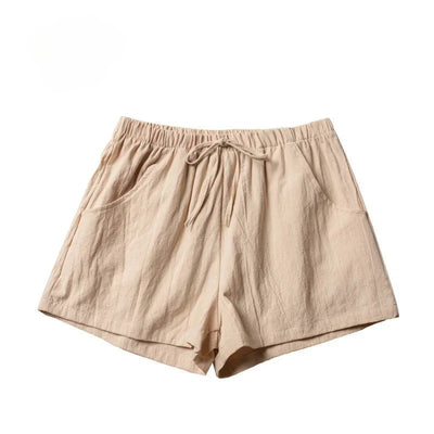Eugenia | Solid Color Elastic Waist Shorts
