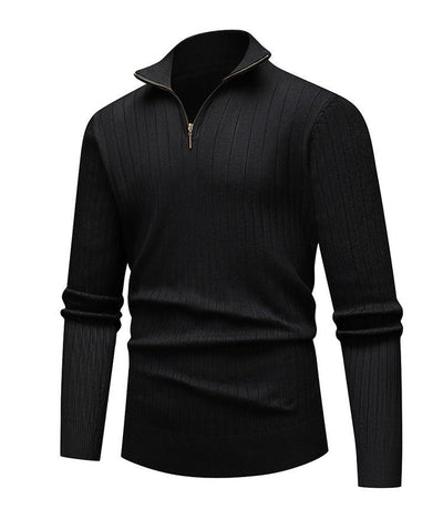 Renz | Ribbed Knit Half-Zip