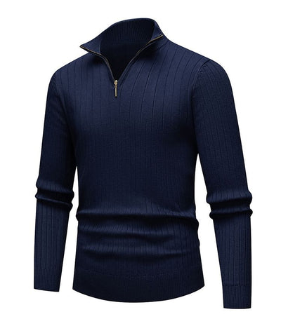 Renz | Ribbed Knit Half-Zip