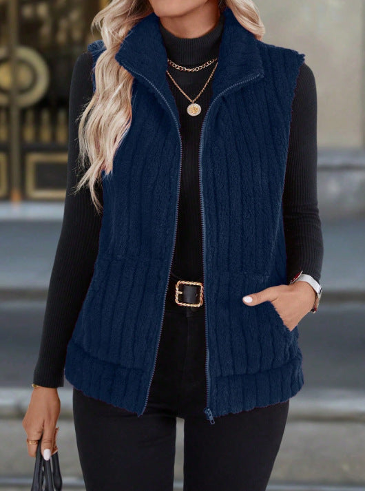 Grace | Cozy Zip Vest for Cooler Days