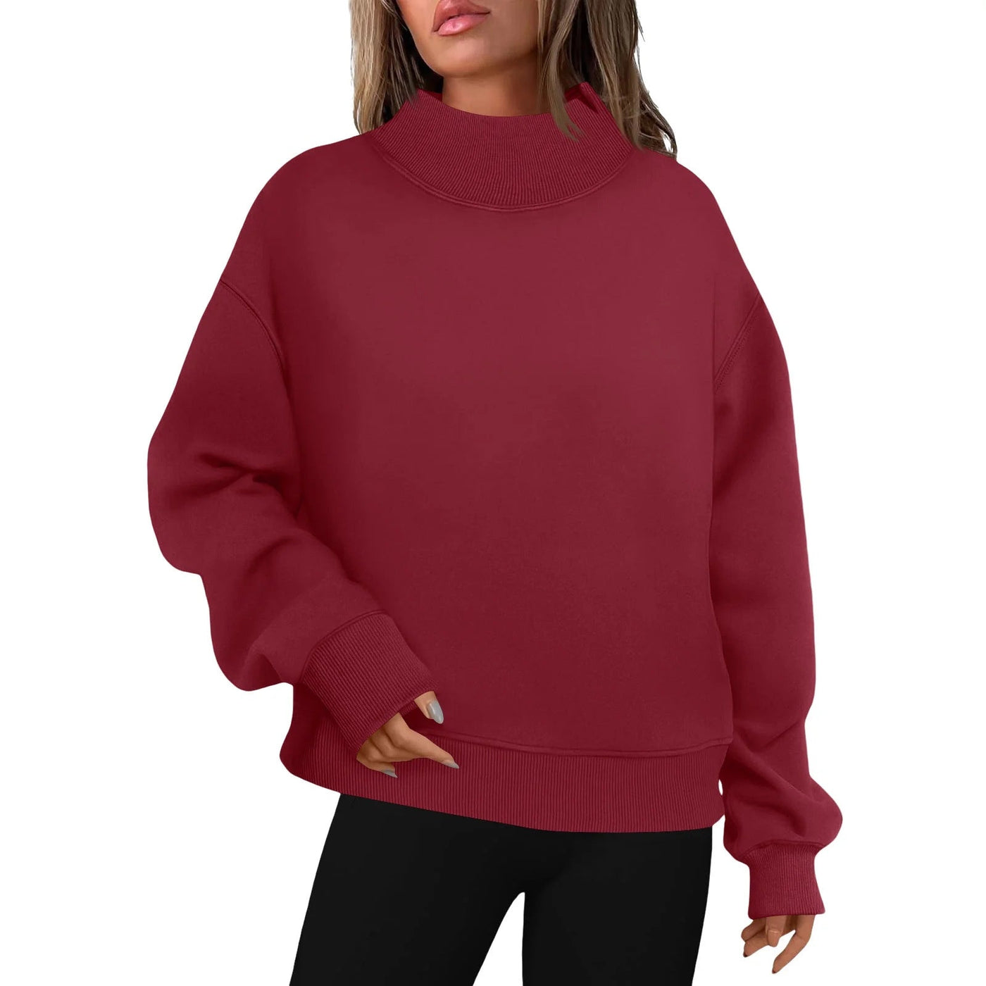 LESLY™ | Oversized Turtleneck Sweatshirt