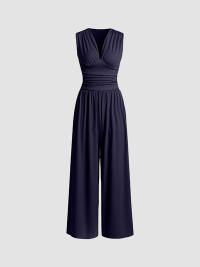 Sandra | Sleeveless Wide-Leg Jumpsuit