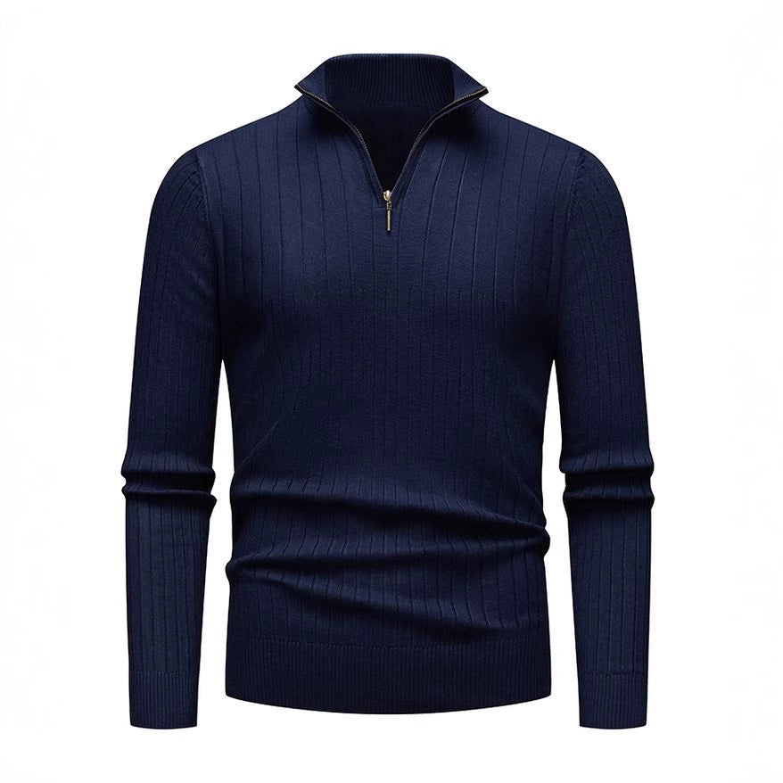 Renz | Ribbed Knit Half-Zip