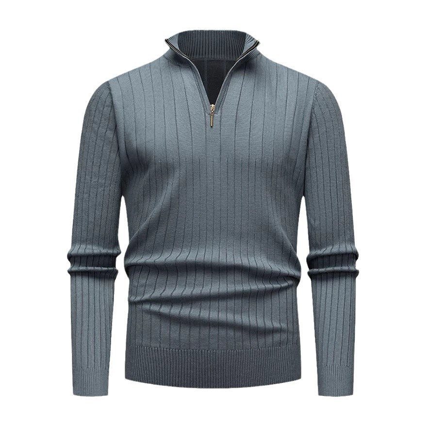 Renz | Ribbed Knit Half-Zip