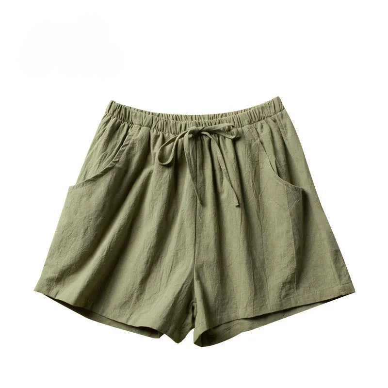 Eugenia | Solid Color Elastic Waist Shorts