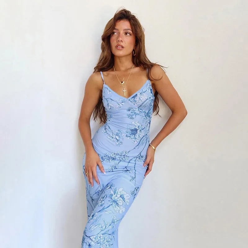 Amora | Floral Flow Slip Dress - Avery & Hart Boutique