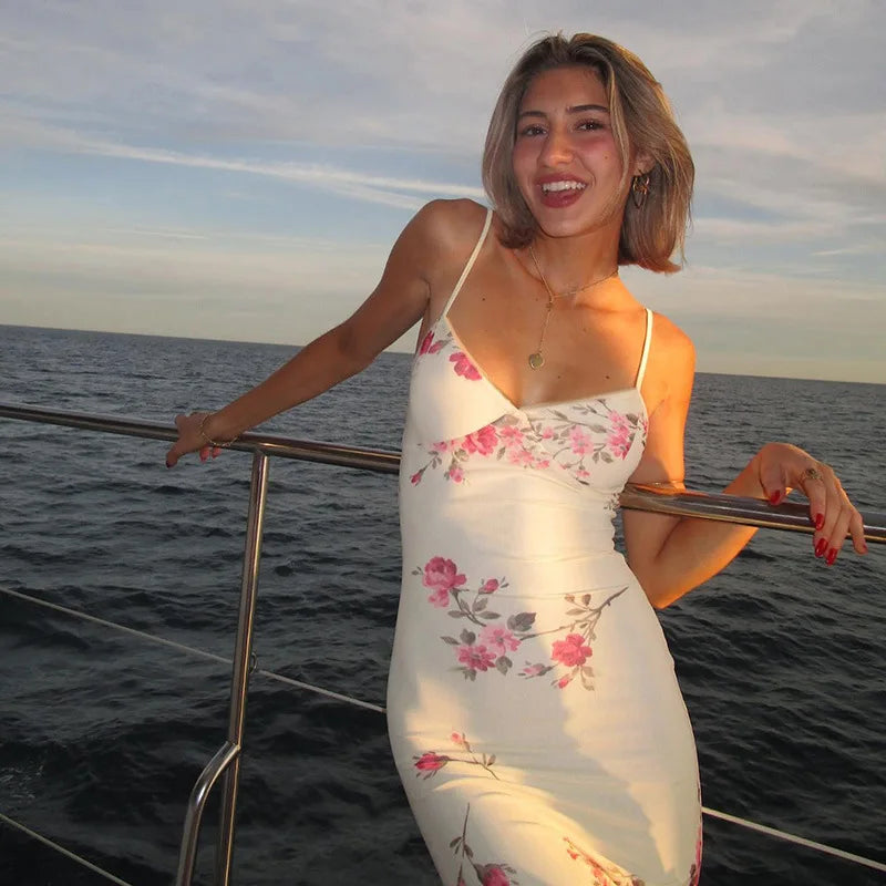 Amora | Floral Flow Slip Dress - Avery & Hart Boutique