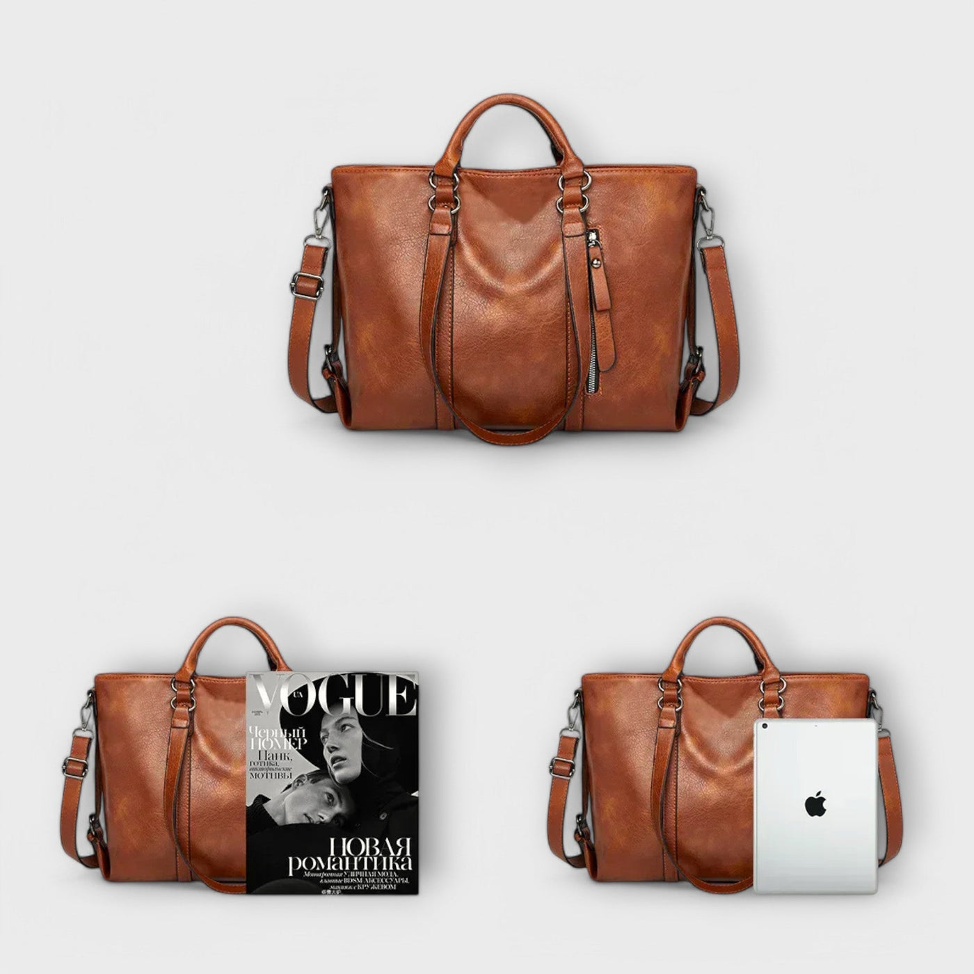 Huda | Large Leather Bag