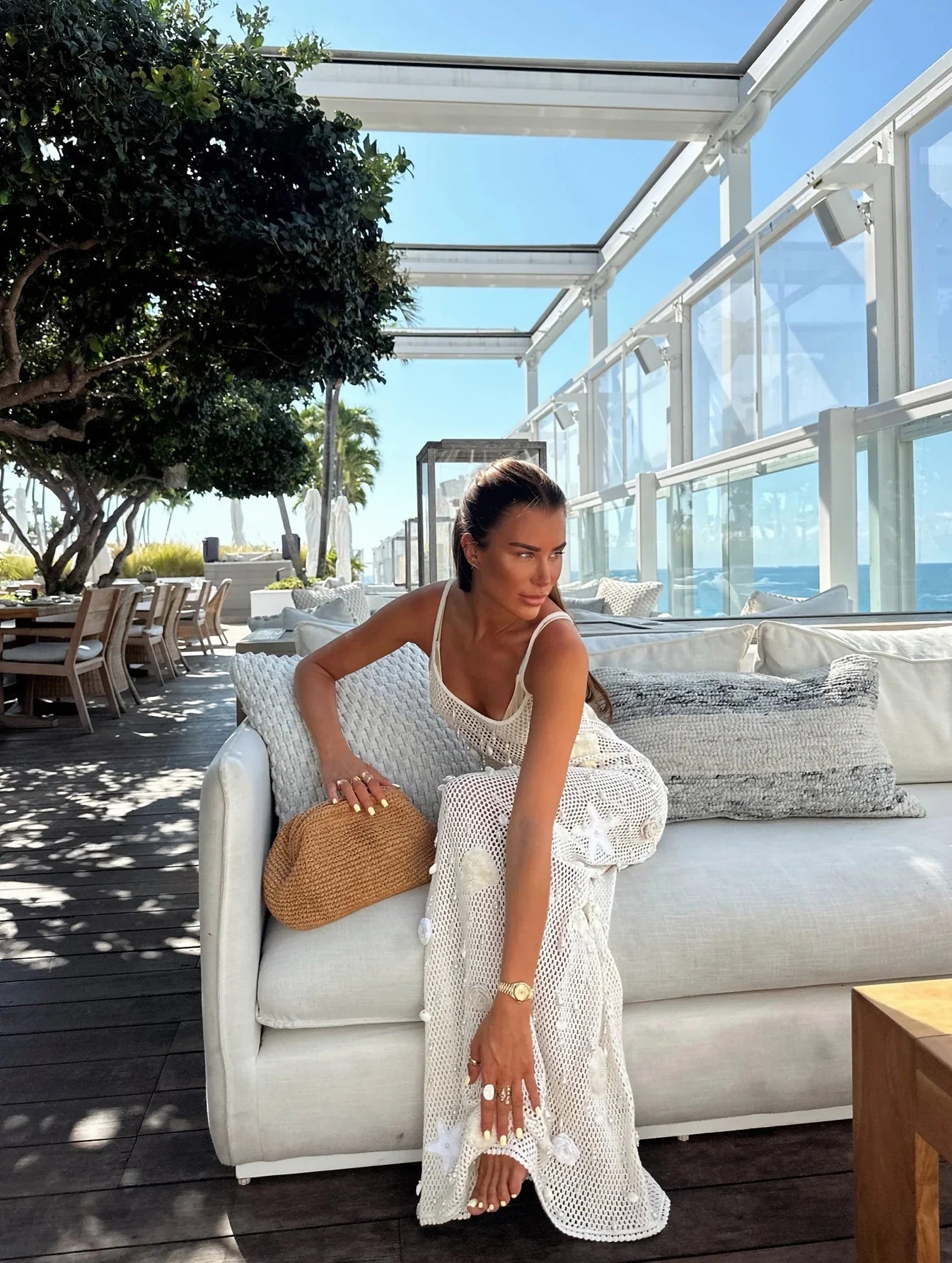 Mitchy | Stunning Pearl Maxi Dress - Avery & Hart Boutique