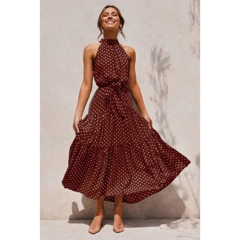 Shaira | Halterneck Dress - Avery & Hart Boutique