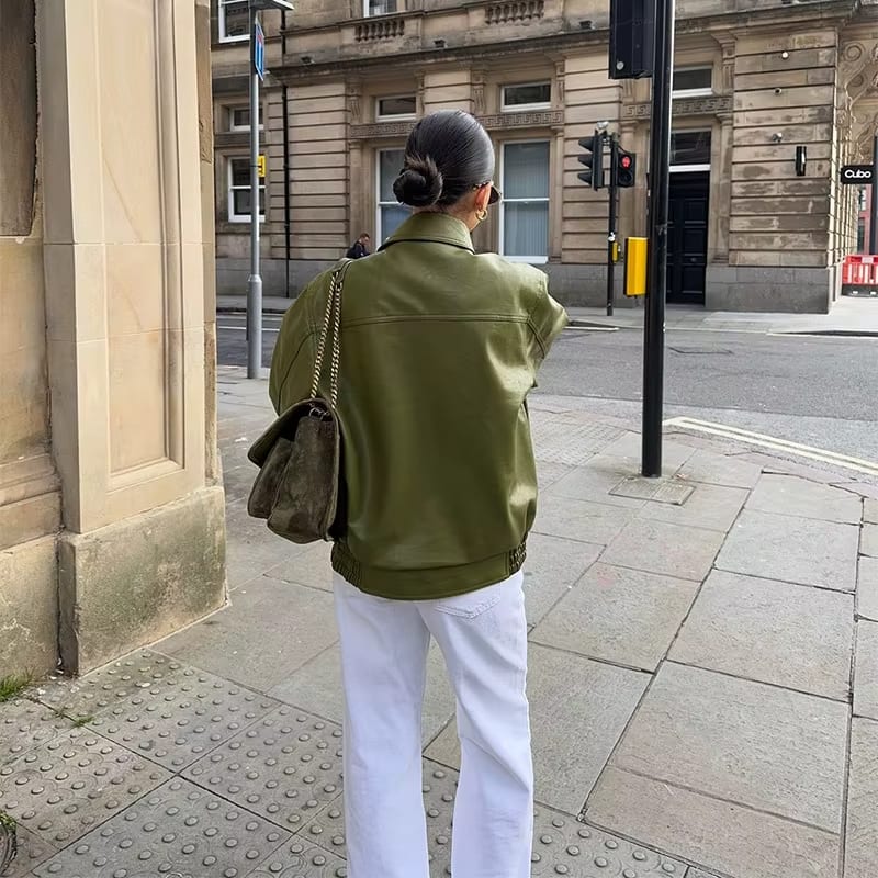 Lisa | Oversized Leather Jacket