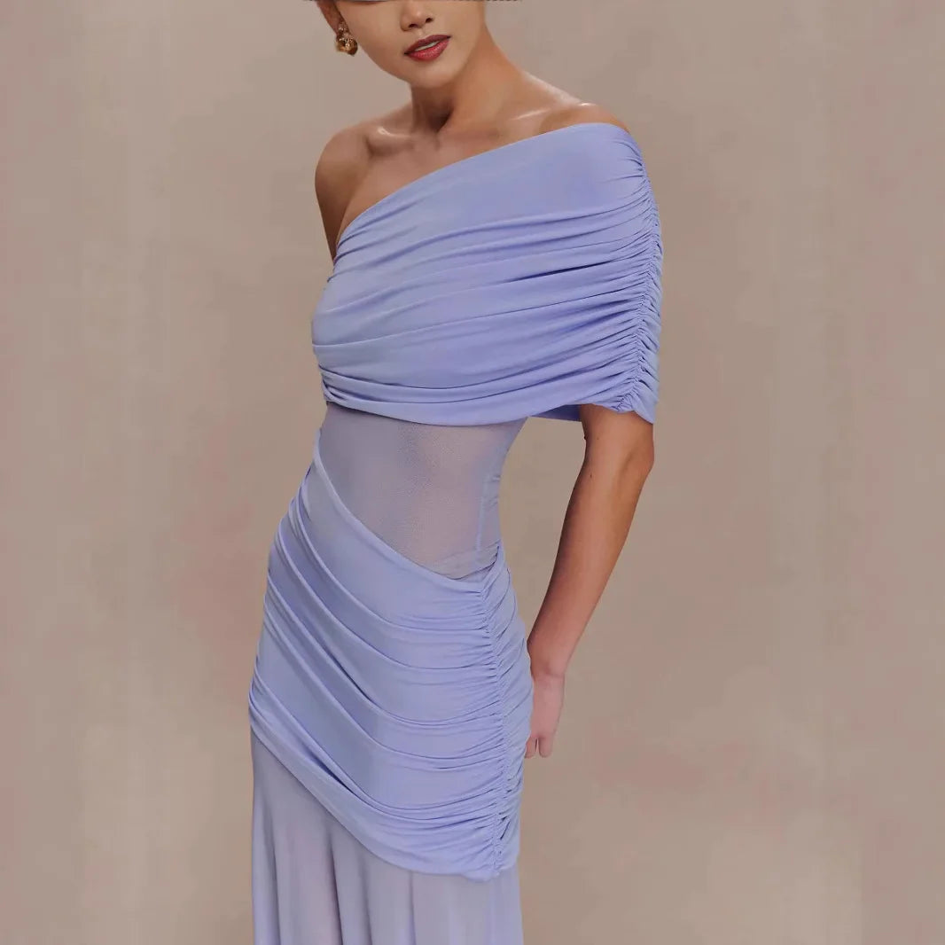 Donnita | Asymmetrical Allure Long Dress - Avery & Hart Boutique