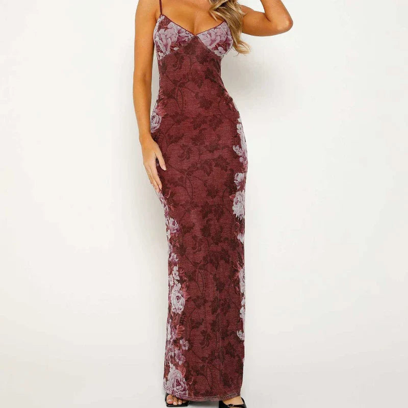 Amora | Floral Flow Slip Dress - Avery & Hart Boutique