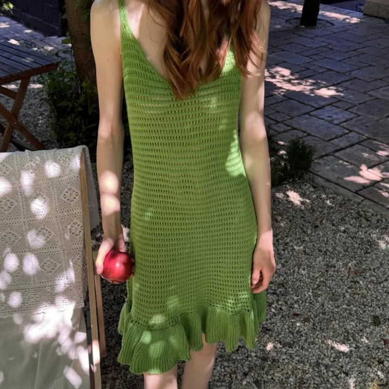 Queenie | Delicate Ruffle Mini Dress - Avery & Hart Boutique