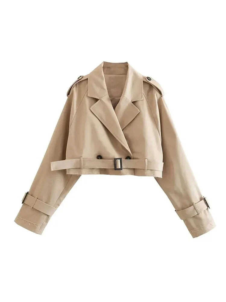 Trixy | Belted Cropped Jacket