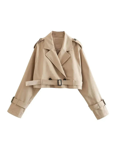 Trixy | Belted Cropped Jacket