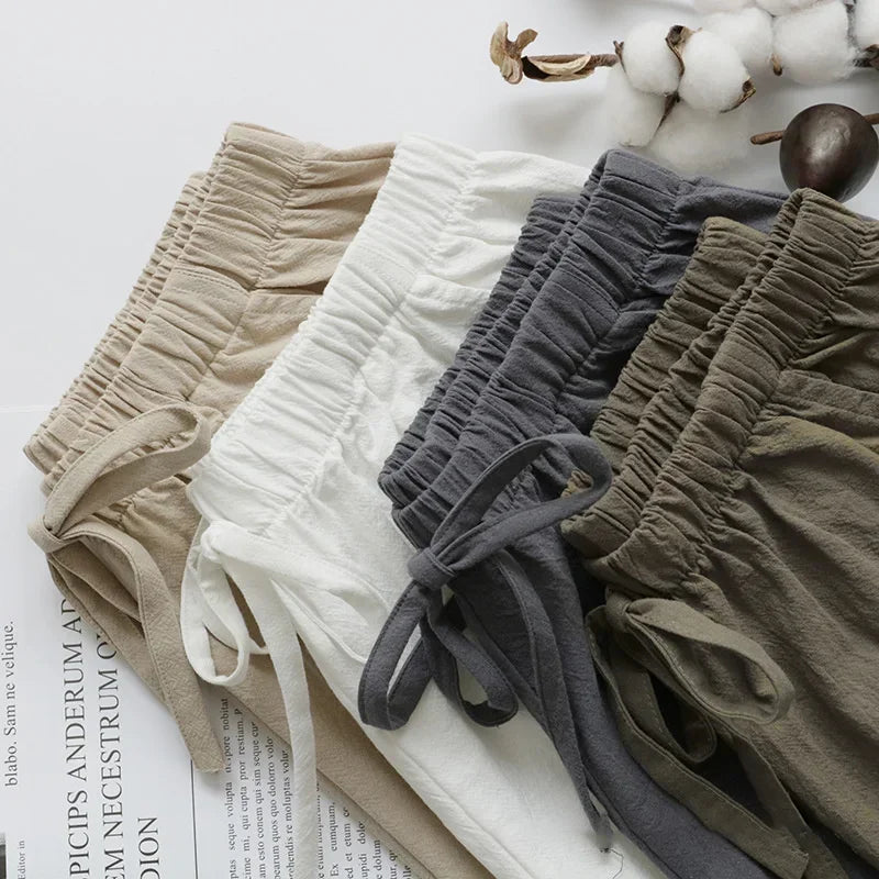 Eugenia | Solid Color Elastic Waist Shorts