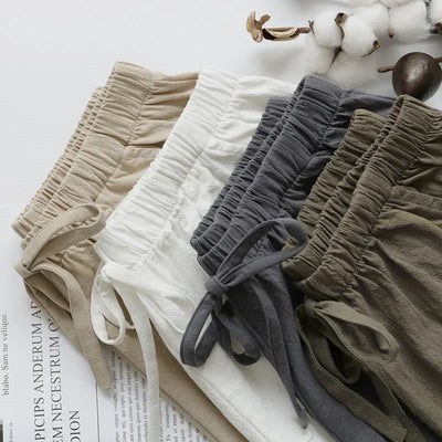 Eugenia | Solid Color Elastic Waist Shorts