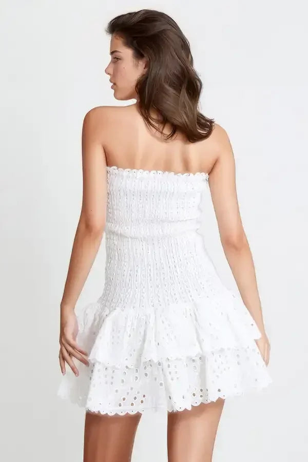 Anaya | Ruffle Mini Dress - Avery & Hart Boutique