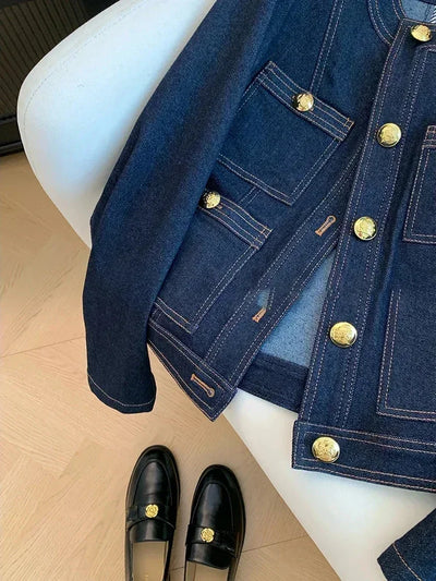Yasmin | Chic Blue Denim Jacket