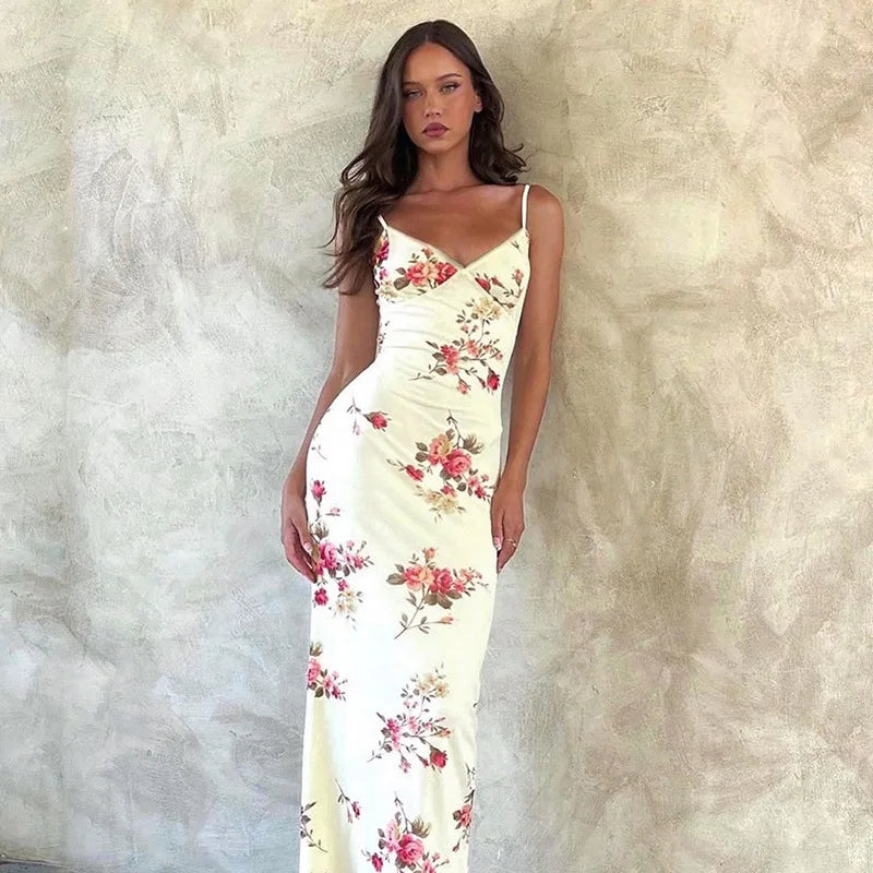 Amora | Floral Flow Slip Dress - Avery & Hart Boutique