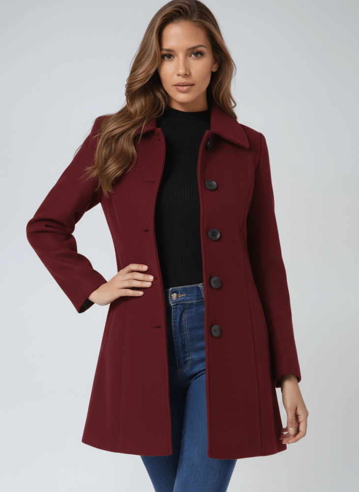 Stefenia | Winter Coat with Buttons