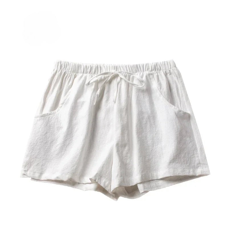 Eugenia | Solid Color Elastic Waist Shorts