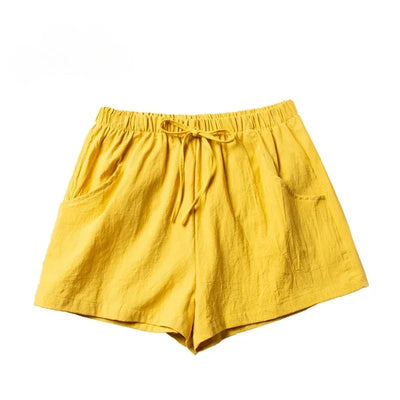 Eugenia | Solid Color Elastic Waist Shorts