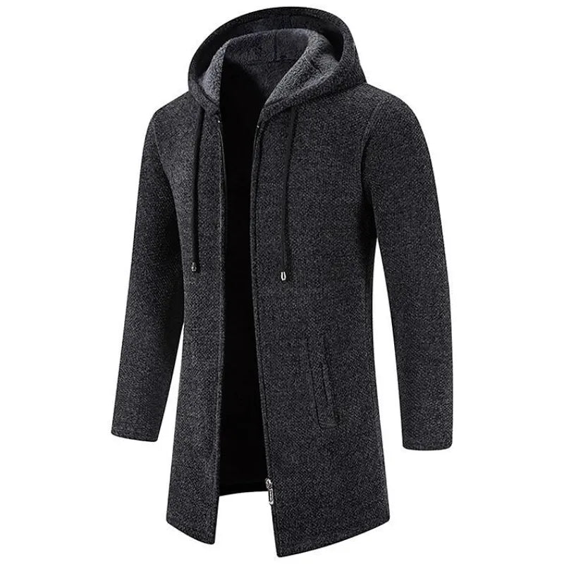 Spencer | Slim Fit Hoodie Long Coat