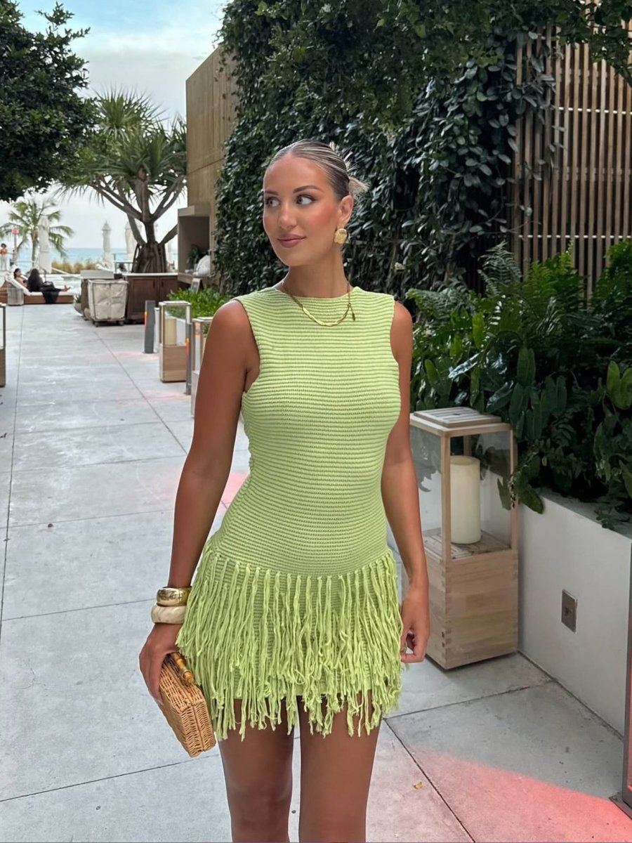 Lillian | Mini Dress with Tassels - Avery & Hart Boutique