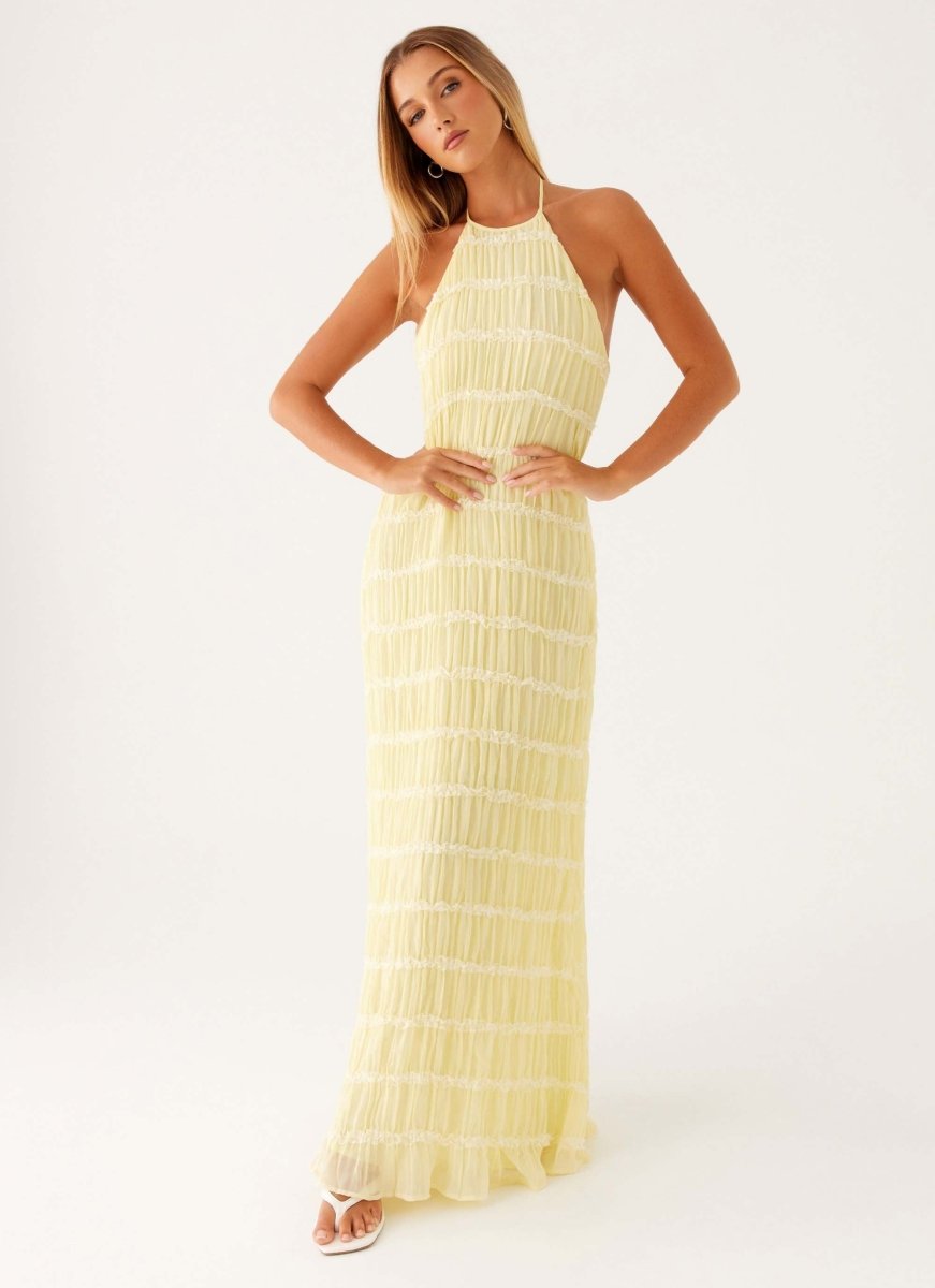 Darlene | Halter Neck Backless Dress - Avery & Hart Boutique