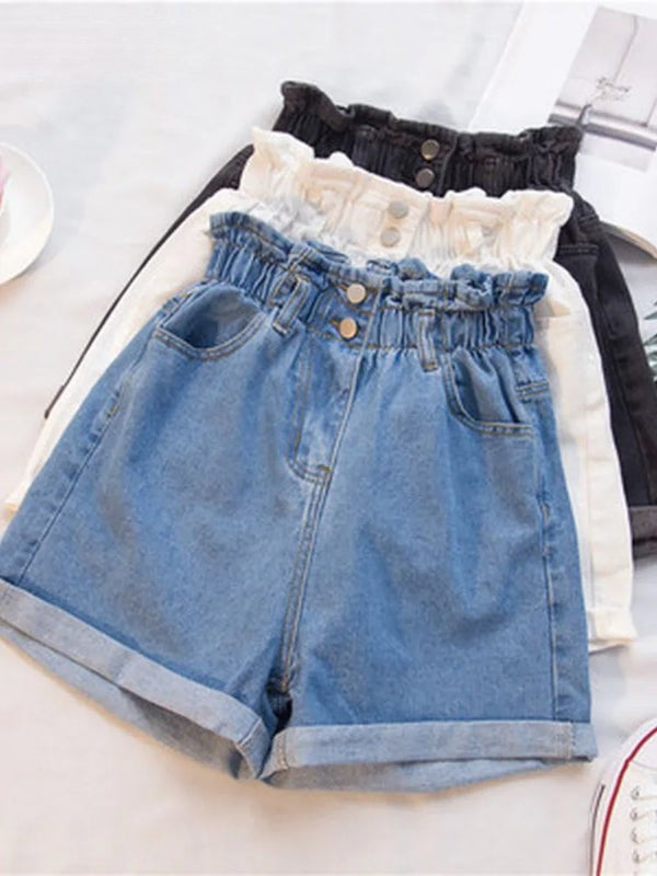 Diana  | Denim High Waisted Shorts