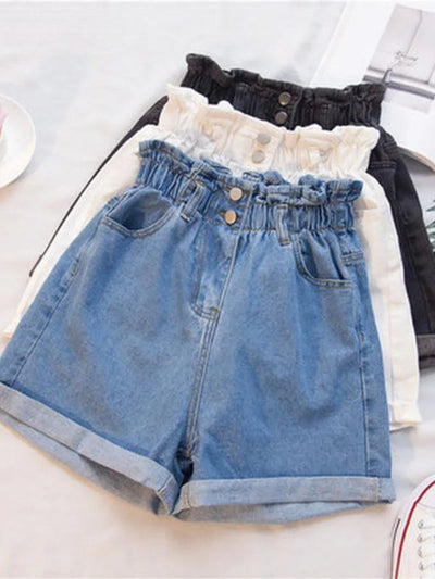 Diana  | Denim High Waisted Shorts