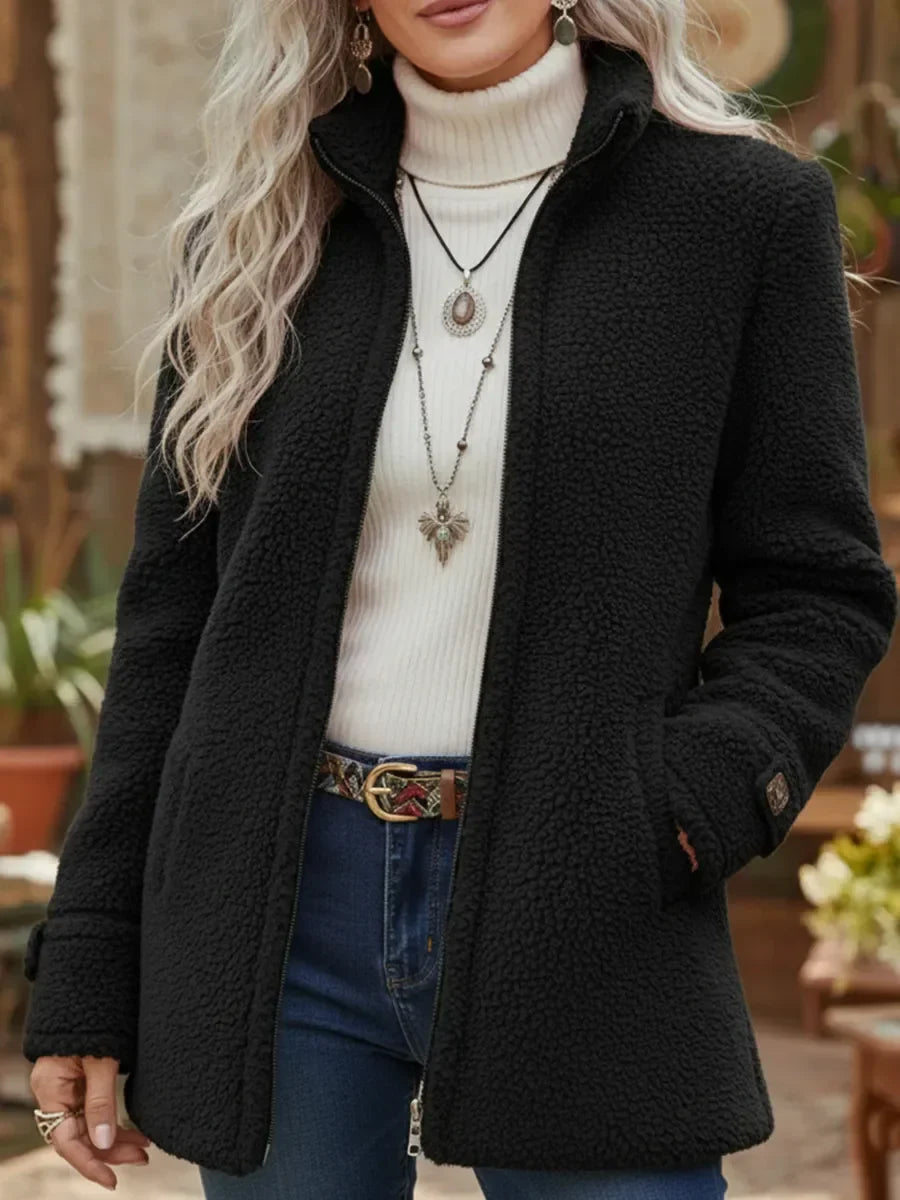 Chanelle | Full-Zip Stand Collar Jacket